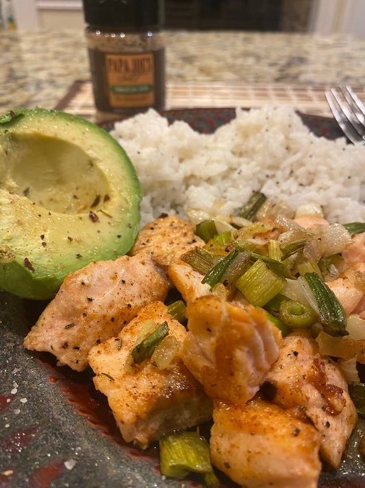 Jamaican Jerk Salmon Bites
